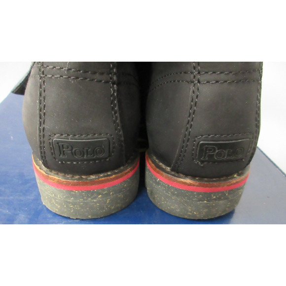 Polo Ralph Lauren Maurice Boots Mens Size 7 Black Leather Buckle Combat Moto main image 16